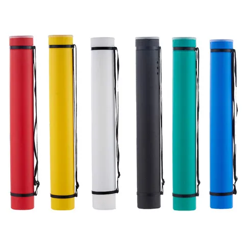 Telescopic Plastic Drawing Tube Waterproof Adjustable Poster Scroll Storage Tube Art Blueprint Document Holder