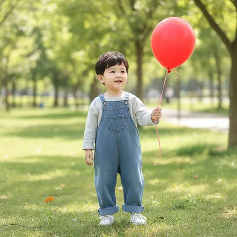 Infant Toddler Baby Unisex Casual Denim Overalls Cotton Blend Jumpsuit Bib Pants Spring Autumn Children Clothing