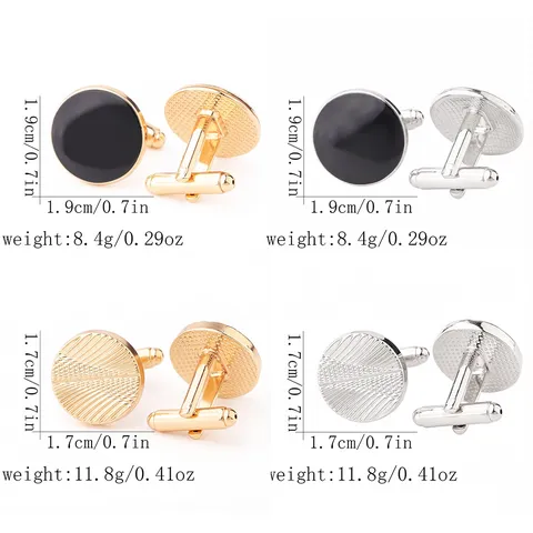 Men Business Alloy Cufflinks Geometric Lacquered Striped Plaid French Shirt Cuff Links Suit Accents Jewelry Accessory Gift For Men
