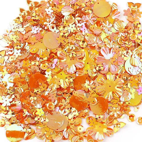 Mixed Colorful Electroplated Sequins Glitter DIY Decorative Materials Clothes Garment Accessories Earrings Making
