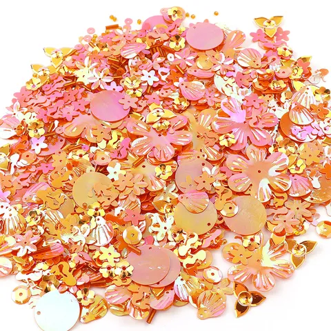 Mixed Colorful Electroplated Sequins Glitter DIY Decorative Materials Clothes Garment Accessories Earrings Making