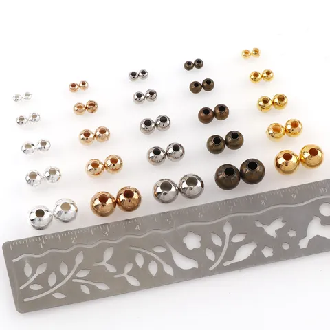Electroplated Metal Iron Loose Beads Spacer Beads For Jewelry Making DIY Craft