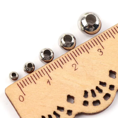 Electroplated Metal Iron Loose Beads Spacer Beads For Jewelry Making DIY Craft