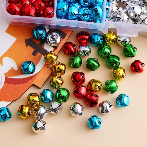 Kleurrijke Kerst Metalen Bellen DIY Ambachtelijke Hangers Met Opslagcontainer Voor Sieraden Maken Feest