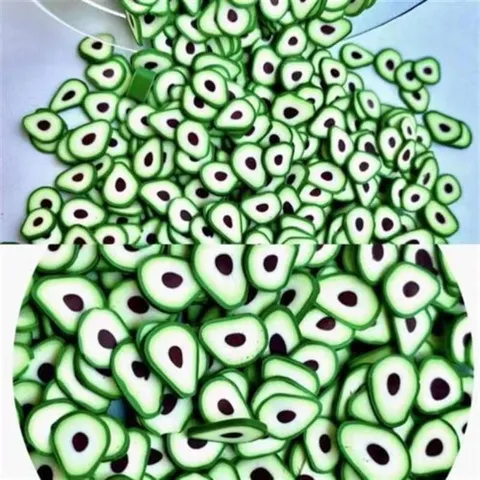 Mixed Fruit Christmas Butterfly Flower Smile Heart Animal Polymer Clay Slices DIY Nail Art Decorations Craft