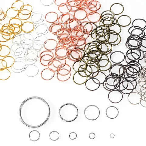 DIY Jewelry Making Open Jump Rings Iron Connectors For Bracelets Necklaces Earrings Craft Findings Assorted Colors