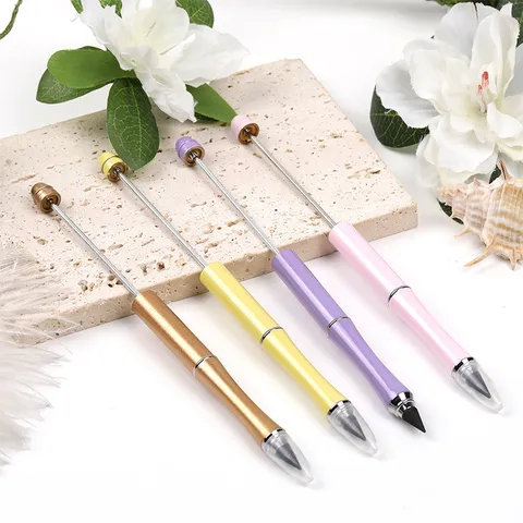 Metal DIY Beading Inkless Eternal Pencil Reusable Erasable Endless Writing Pencil For School Student Office Stationery