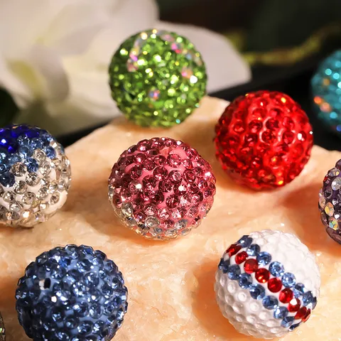Rhinestone Shamballa Clay Beads Pave Spacer Loose Beads DIY Craft Supplies For Jewelry Making Bracelet Necklace Accessories
