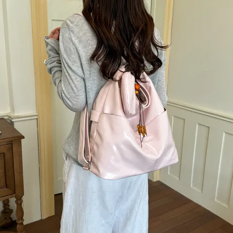 Women PU Leather Waterproof Casual Backpack Fashion Travel School Bag Large Capacity Commuter School Bag Daypack