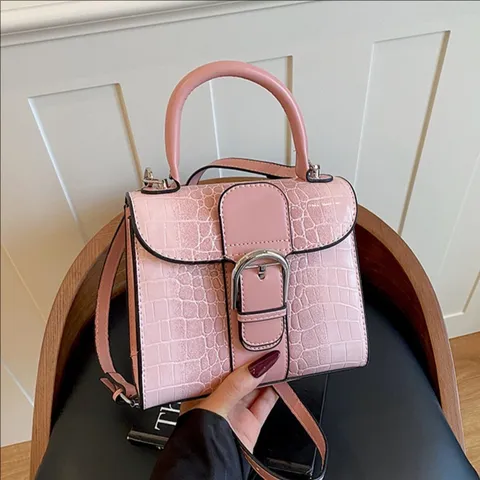 Femmes Rétro Cuir PU Motif Serpent Poignée Supérieure Sac Bandoulière Mode Casual Sac à Main