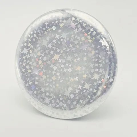 Holographic Laser Badge Backing Paper Cross Star Snowflake Pattern Specialty Craft Cardstock For DIY Anime Merchandise