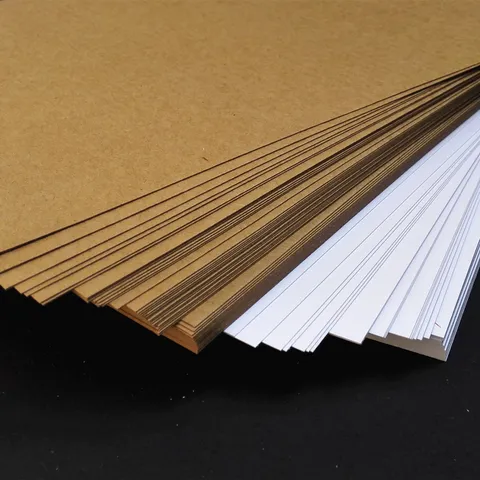 Premium Pure Wood Pulp Kraft Paper Thick Hard Cardstock For DIY Scrapbooking Handcraft Packing Drawing Office School Supplies