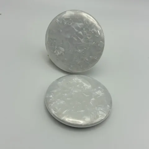 Silver Glitter Double Flash Badge Base Paper Round Special Art Paper For Handmade DIY Badge Making Craft Accessory
