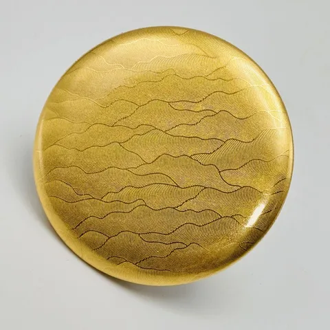 Metallic Luster Paper Badge Backing Card For Anime Merch Button Pin Round Base Shiny Water Ripple Pattern Paper Decor
