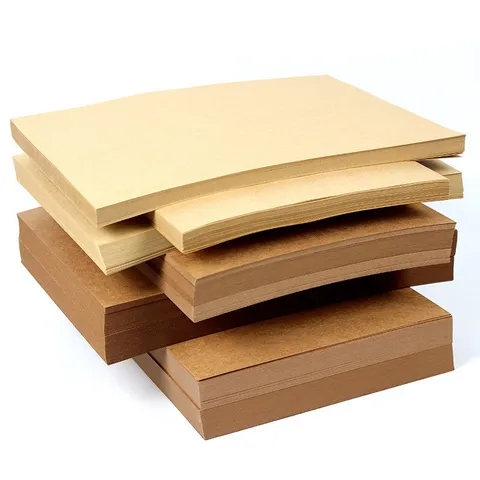 Premium Pure Wood Pulp Kraft Paper Thick Hard Cardstock For DIY Scrapbooking Handcraft Packing Drawing Office School Supplies