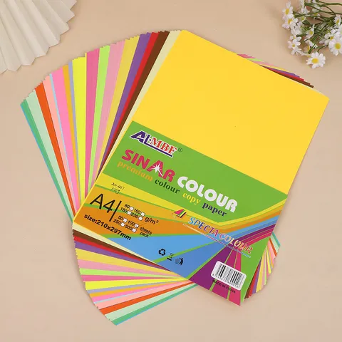 Multicolor Art Cardstock Paper For Kids DIY Craft Drawing Kindergarten Elementary School Students Thick Colored Paper Supplies
