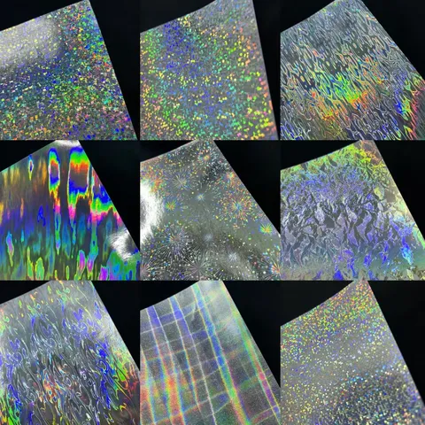 Holographic Laser Cardstock Specialty Glitter Paper For Badge Decoration Handmade DIY Craft Special Background Base Paper