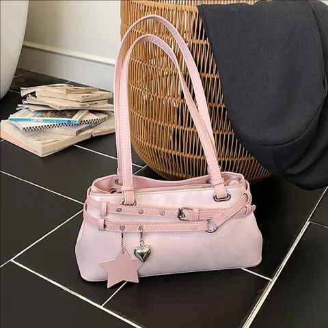 Γυναικείο Urban Minimalist PU Δερμάτινο Tote Bag Large Capacity Commuter Shoulder Bag Casual Καθημερινή Τσάντα Χειρός
