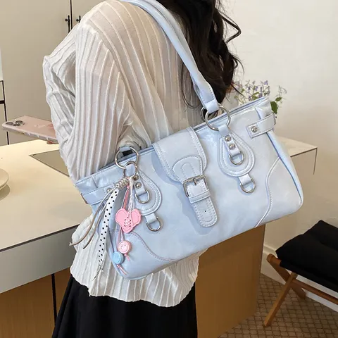 Sac Cabas Grande Capacité Vintage pour Femmes Sac Bandoulière Épaule Cuir PU Chic Quotidien