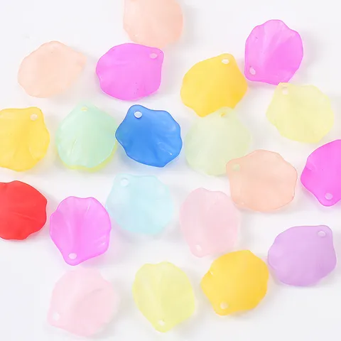 Perline Sfuse Petalo di Camelia Smerigliato Ciondoli Fiore Perla Artificiale Accessori Artigianato Gioielli