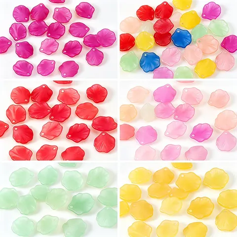 Perline Sfuse Petalo di Camelia Smerigliato Ciondoli Fiore Perla Artificiale Accessori Artigianato Gioielli