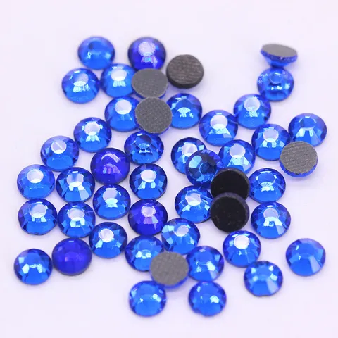 Cuentas Sueltas de Cristal de Vidrio Facetado Diamantes de Imitación de Dorso Plano Para Hacer Joyas de Bricolage Cristales Hotfix Ropa Decoración de Uñas