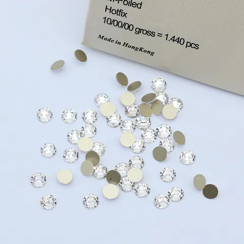 Flatback Glass Rhinestones 16 Facets Crystal AB Nail Art Gems Sparkling Rhinestone For Phone Case DIY Crafts Decoration