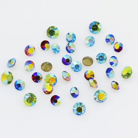 Bunt AB Beschichtet Flachrücken Glas Strasssteine Nagelkunst Edelsteine DIY Handyhülle Handwerk Dekorative Kristall Strass Zubehör