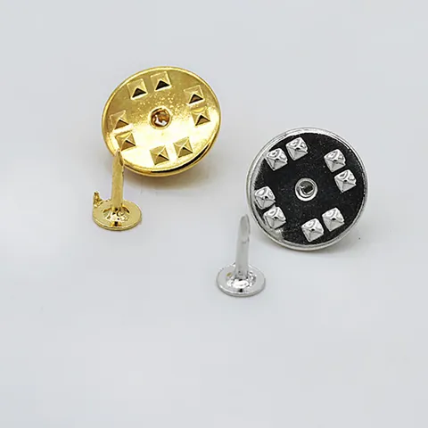Alloy Butterfly Clutch Pin Backs Tie Tacks With Blank Pins Electroplated Badge Brooch Jewelry Findings For DIY Crafts Making