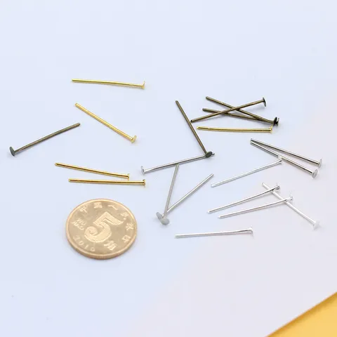 Stainless Steel DIY Jewelry Findings T Pins Flat Head Beading Connection Pins For Handmade Hairpin Tassel Craft Making