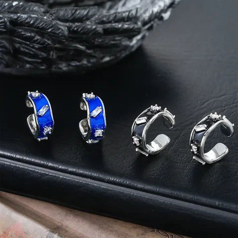 Unisex Minimalistischer Kupfer Ohrklemmen U-Förmig Öltropfen Strass Knorpel Ohrclip Mode Alltag Schmuck