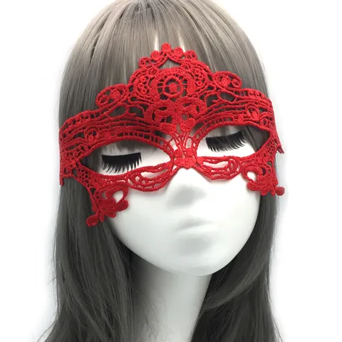Women Lace Masquerade Mask Half Face Eye Mask Halloween Party Cosplay Costume Prop Festival Decorative Party Supplies