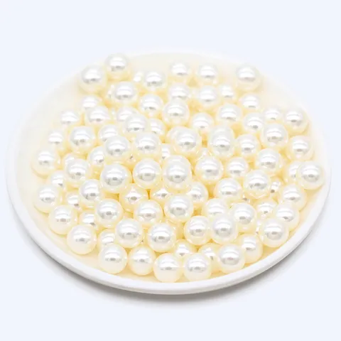 Microperlas de Perla Artificial Sin Agujero Arte de Uñas Relleno Perlas Blanco Decoración Artesanía DIY