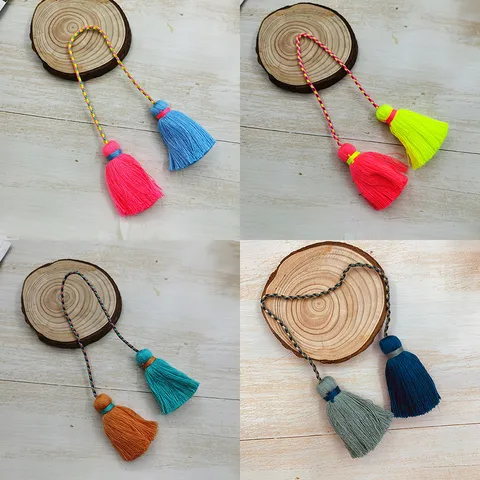 Nappa a Doppia Testa in Cotone Fatta a Mano Nodo Cinese Ciondolo Hanfu Decorazione Sospesa Stile Etnico Accessori Fai da Te
