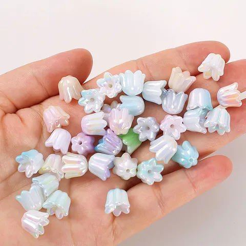 Χειροποίητες DIY Aurora Mermaid Pearl Lily of the Valley Loose Beads Για Φουρκέτα Φούντα Craft Jewelry Making