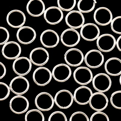 Solid Copper Soldered Closed Jump Rings DIY Jewelry Making Connecting Rings Gold Silver Plated Findings