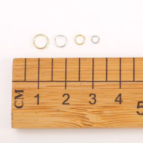 Copper Gold And Silver Plated Open And Closed Jump Rings For DIY Jewelry Making Bracelet Earring Pendant Connectors