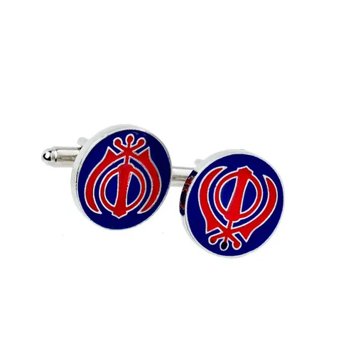Vintage Men Cufflinks Round Zinc Alloy Skull Pattern Enamel Electroplated Shirt Cuff Links Fashion Formal Suit Accessories Jewelry Gift For Men