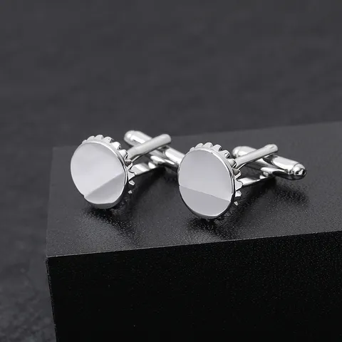 Boutons de Manchette Créatifs en Forme de Bouchon de Bière pour Hommes Alliage Accessoires de Chemise Française