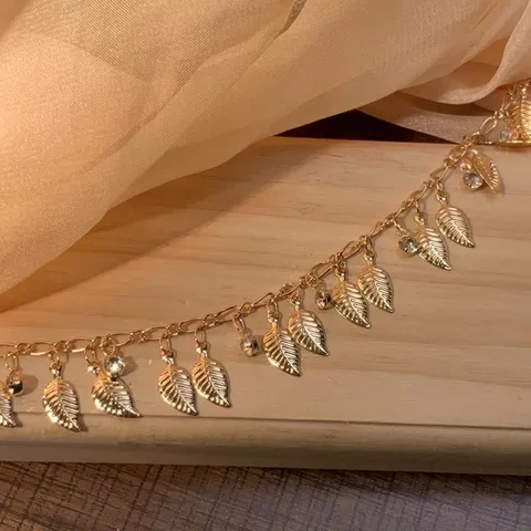 Χάλκινη Μεταλλική Αλυσίδα DIY με Φύλλα Στρας Αρχαίο Στυλ Αξεσουάρ Μαλλιών Αλυσίδα Μέσης Υλικό Κατασκευής Κοσμημάτων