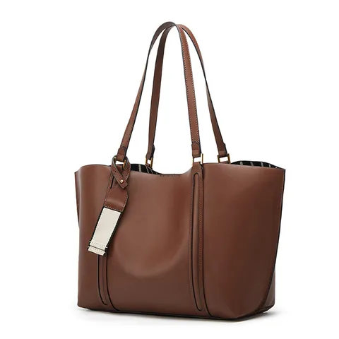 Women's Fashion Casual PU Leather Tote Bag Large Capacity Vintage Commuter Shoulder Bag Retro Handbag