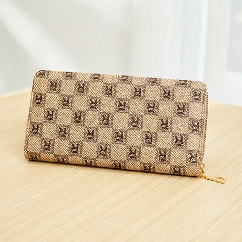 Women Vintage PU Leather Long Wallet Chic Zipper Clutch Bag Fashion Card Holder Purse For Daily Commute Banquet