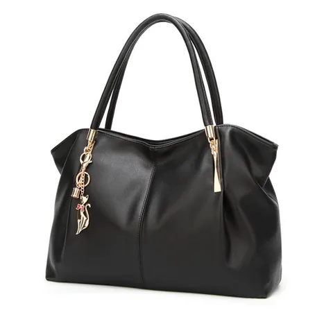 Women's Large Capacity Dumpling Bag Minimalist Casual PU Leather Shoulder Bag Elegant Solid Color Handbag