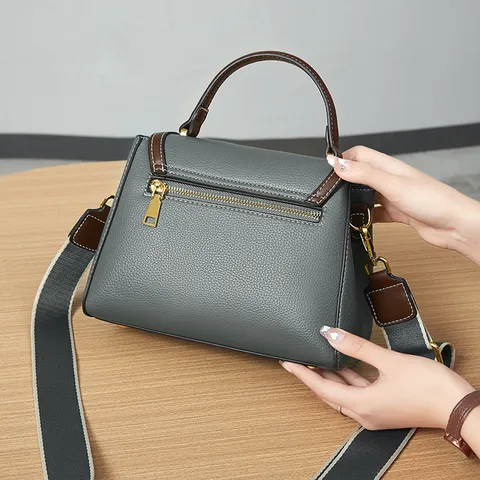 Minimalist PU Leather Women Shoulder Crossbody Bag Casual Top Handle Satchel Handbag Urban Commute Purse