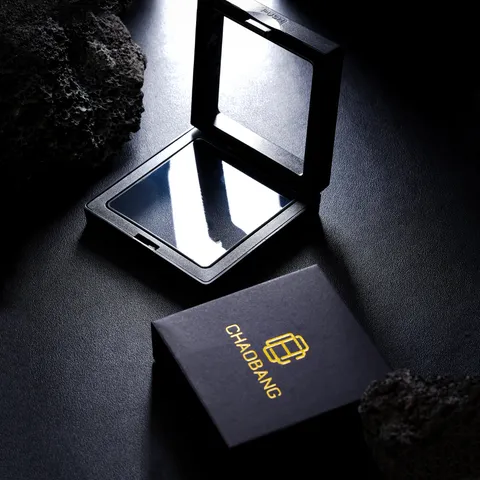 Anti-oxidation PE Film Jewelry Box Transparent Floating Display Case Dustproof Ring Earrings Necklace Storage Box Organizer Holder