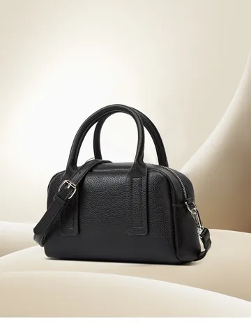 Women Fashion Boston Bag Large Capacity PU Leather Top Handle Satchel Casual Daily Shoulder Crossbody Bag Purse