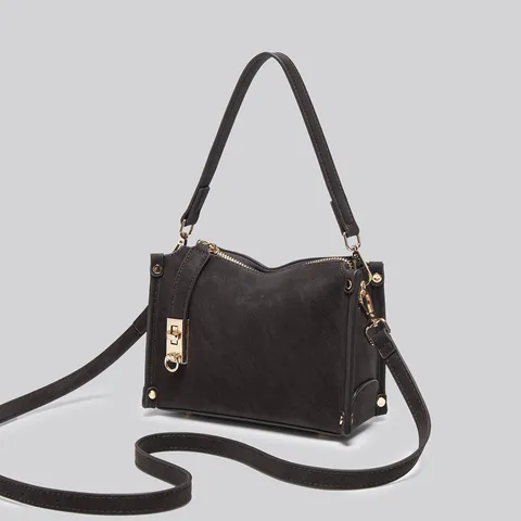 Women Boston Shoulder Bag Vintage Frosted Suede Commuter Crossbody Bag Large Capacity Top Handle Satchel Handbag