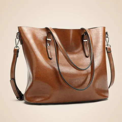 Women Large Capacity Tote Bag PU Leather Casual Commuting Shoulder Handbag Solid Color Minimalist Daily Bag