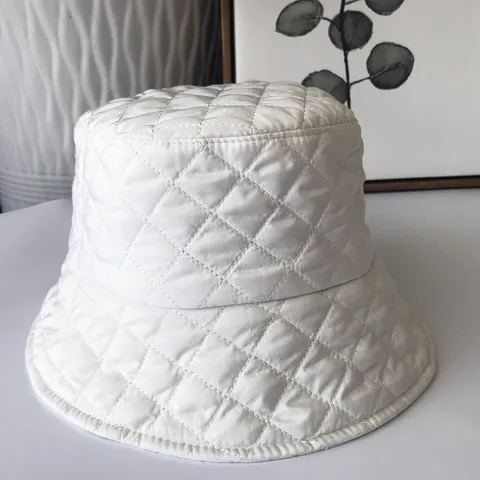 Chapeau Pêcheur à Carreaux Classique Automne Hiver Rétro Coton Basin Hat Pour Femmes Mode Décontracté Chaud Bob