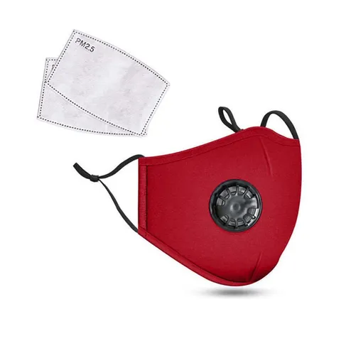 Damen Staubschutz Gesichtsmaske Mit PM2.5 Filter Und Atemventil Waschbare Baumwollgaze Maske Für Radfahren Outdoor Staubschutz